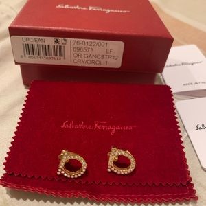 Salvatore Ferragamo Large  Gancini Earrings